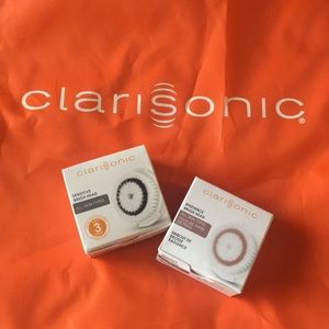 2 NEW Clarisonic brush heads- sensitive & radiance